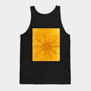 Smoke flowers on yellow texture Tank Top